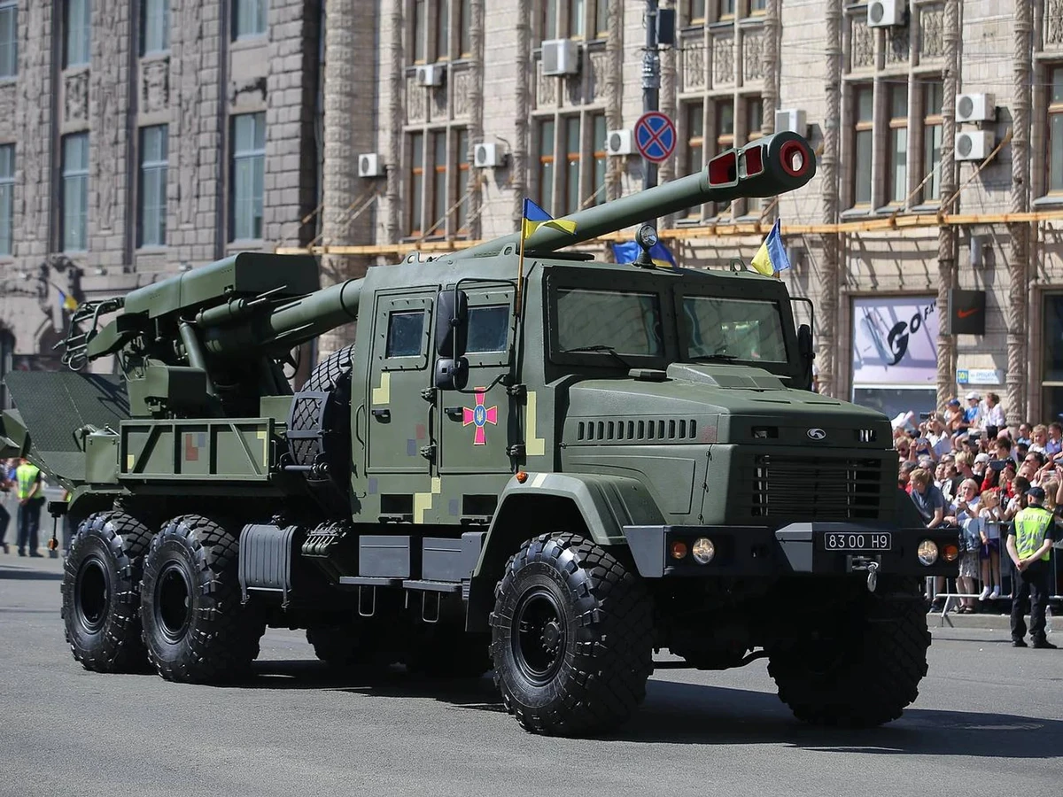 The first version of the Bohdana at an Independence Day parade