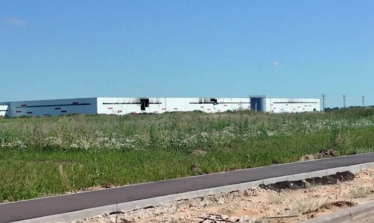 Damaged Wildberries logistics centre in Kotovsk