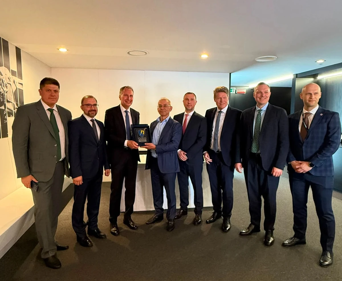 MBDA representatives with representatives of the NAUDI association and Ukrainian Armor
