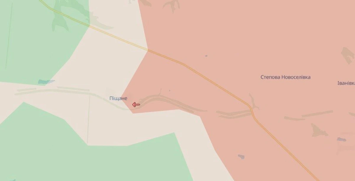 Піщане на мапі DeepState