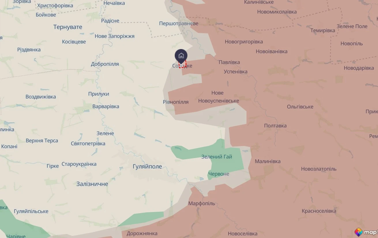 Photo: screenshot of the DeepState map