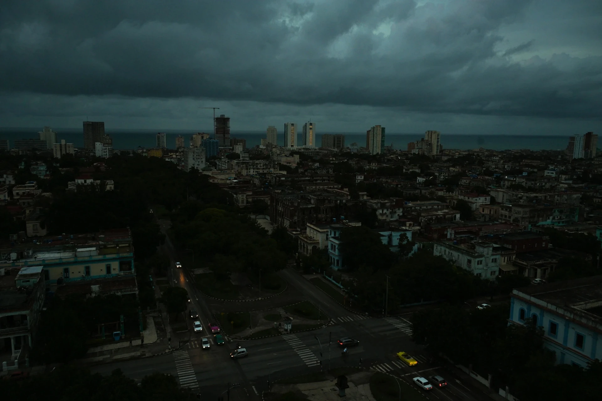Havana during a blackout, October 2024