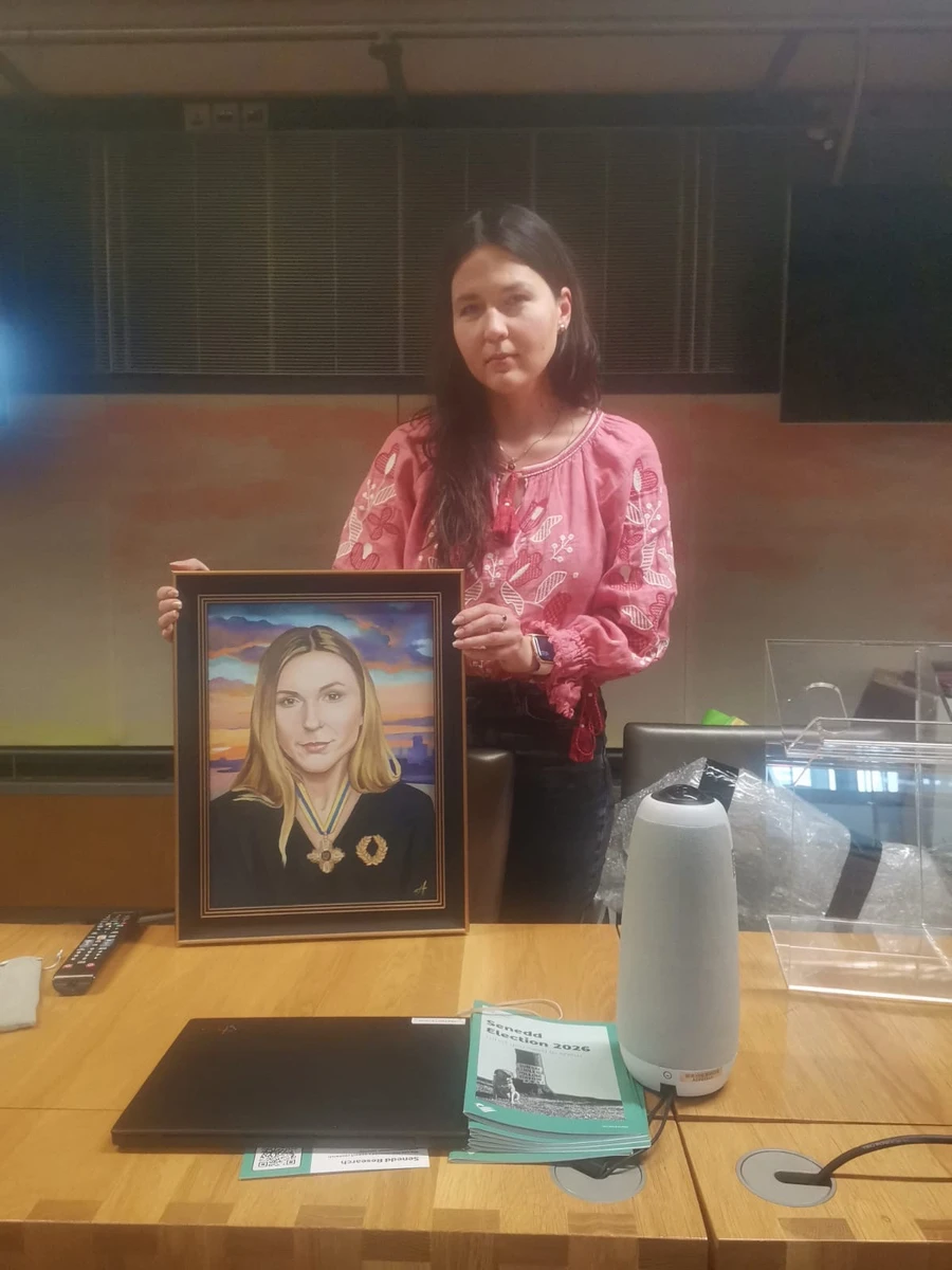 Мария Романенко в Уэльском парламенте