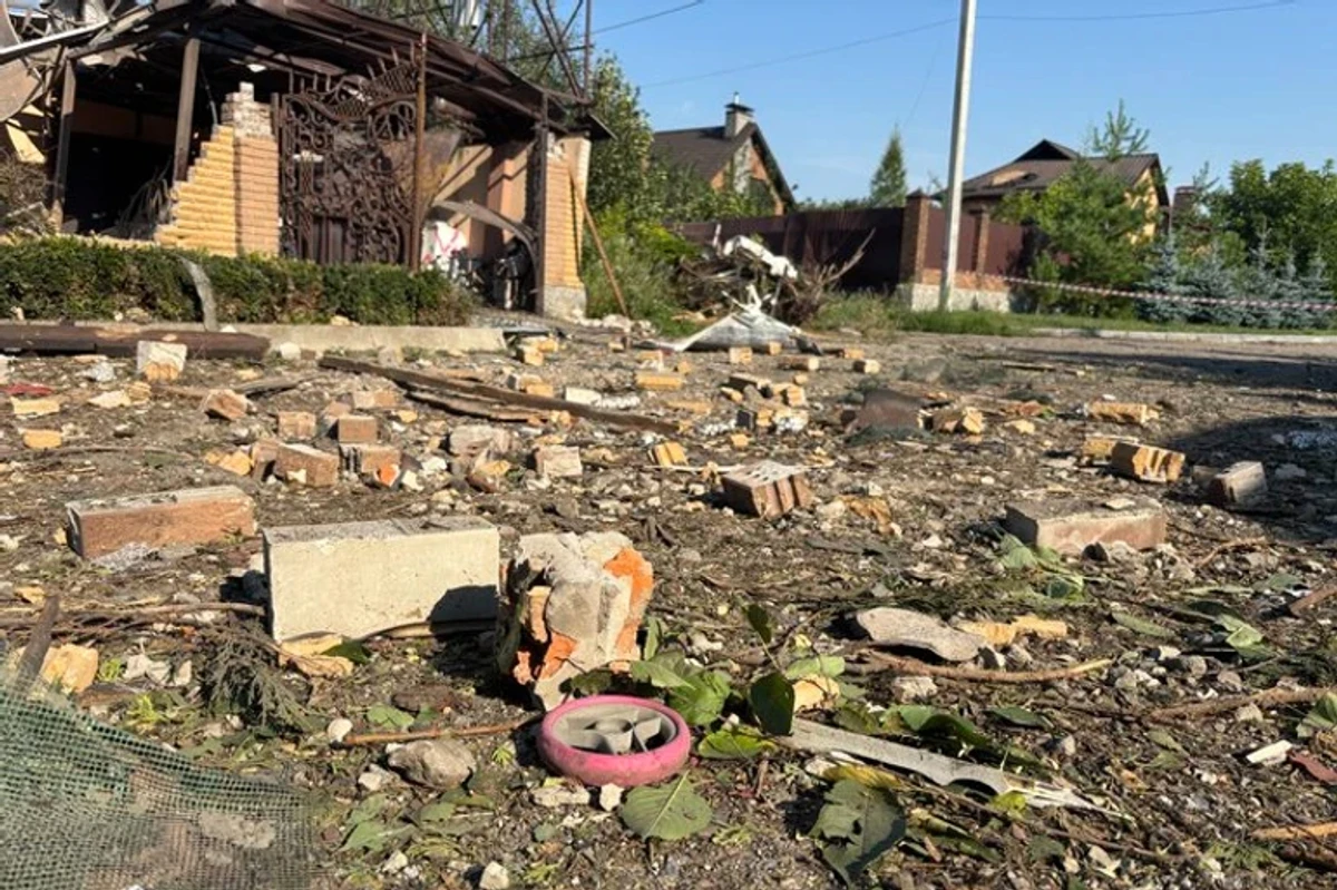 The ruined house where the family lived