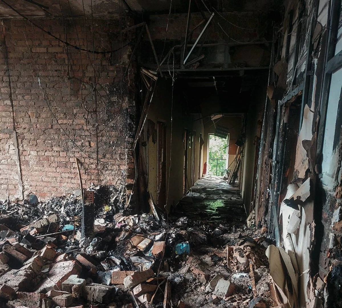 The aftermath of the attack