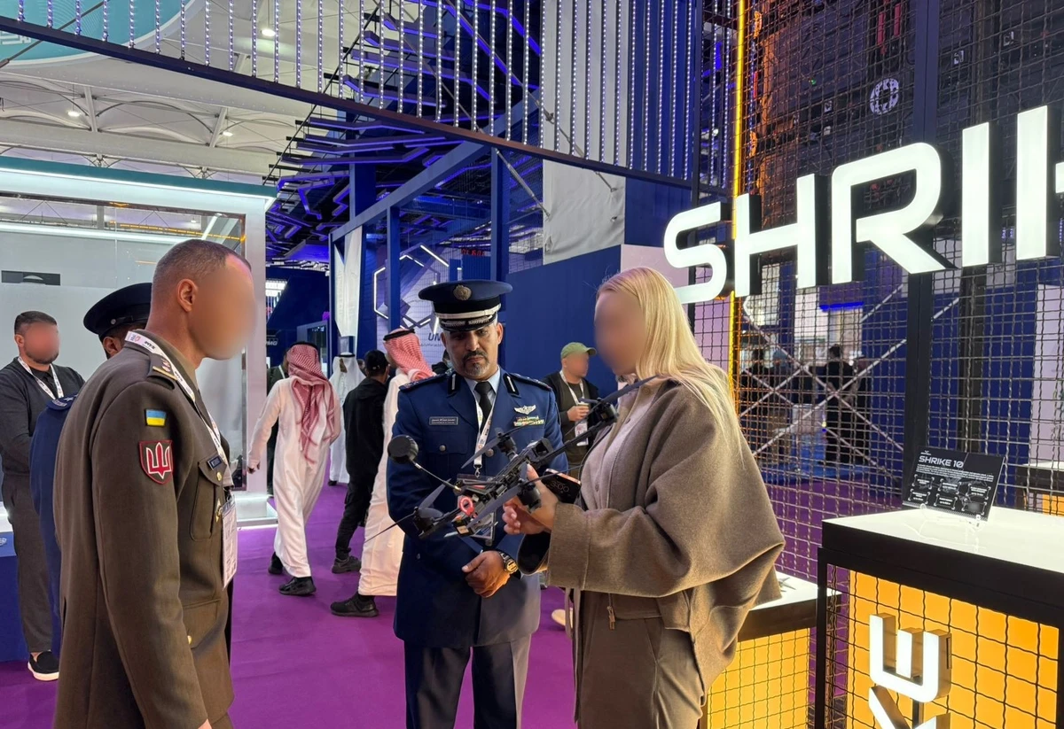 SkyFall's stand at the World Defence Show 2026.