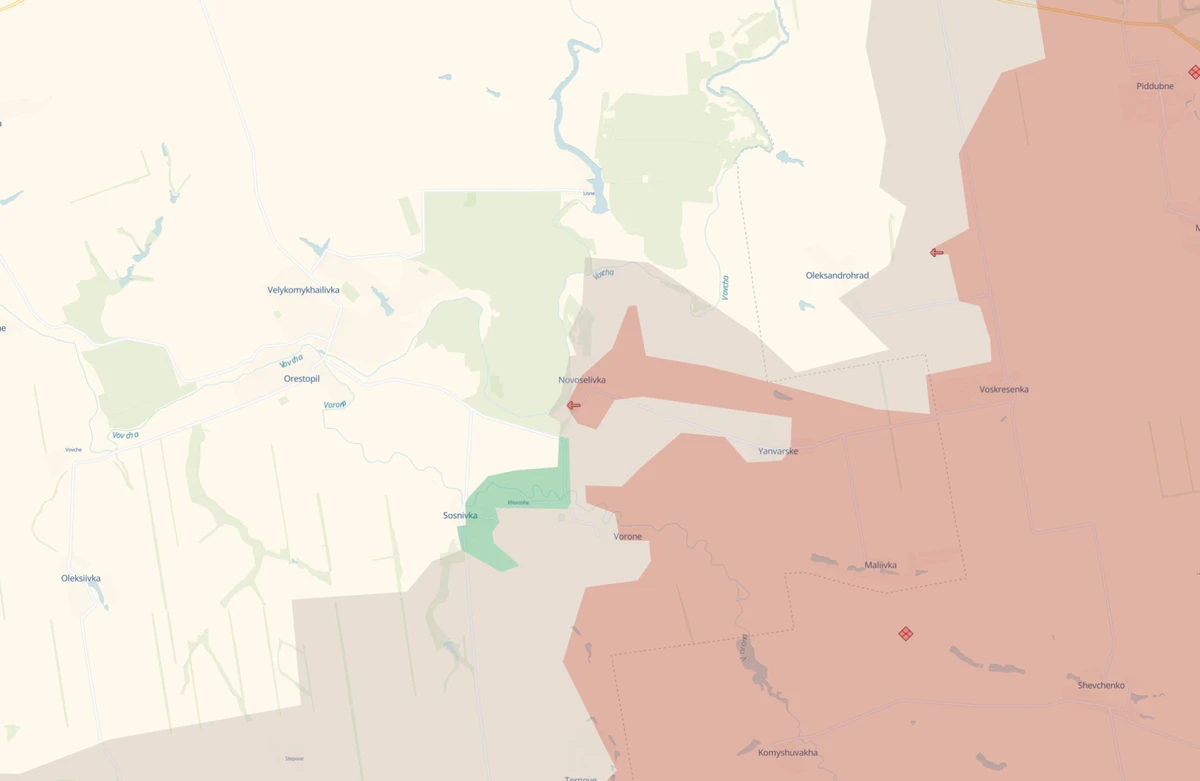 Ukrainian forces have conducted mop-up operations in Dnipropetrovsk Oblast.