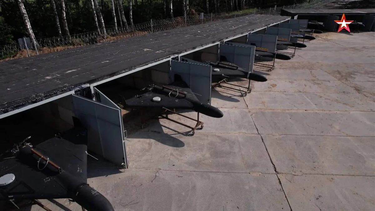 Garages for storing Geran drones