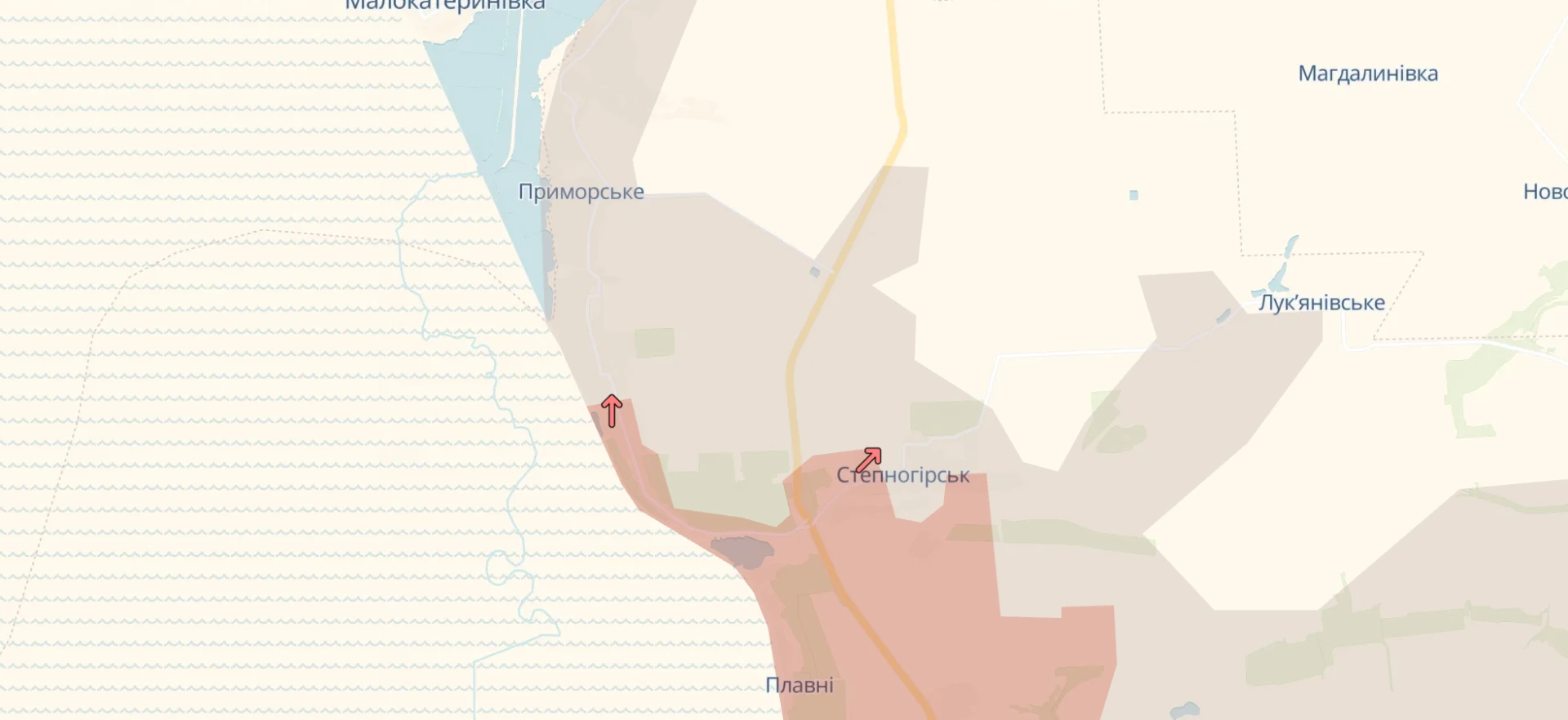 Primorskoe on the DeepState map