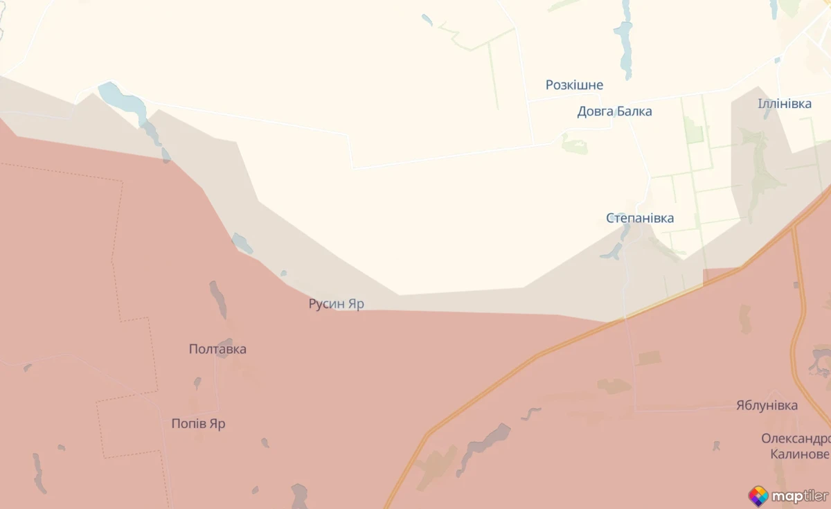 окупанти просунулися біля Русиного Яру, мапа DeepState 30 березня