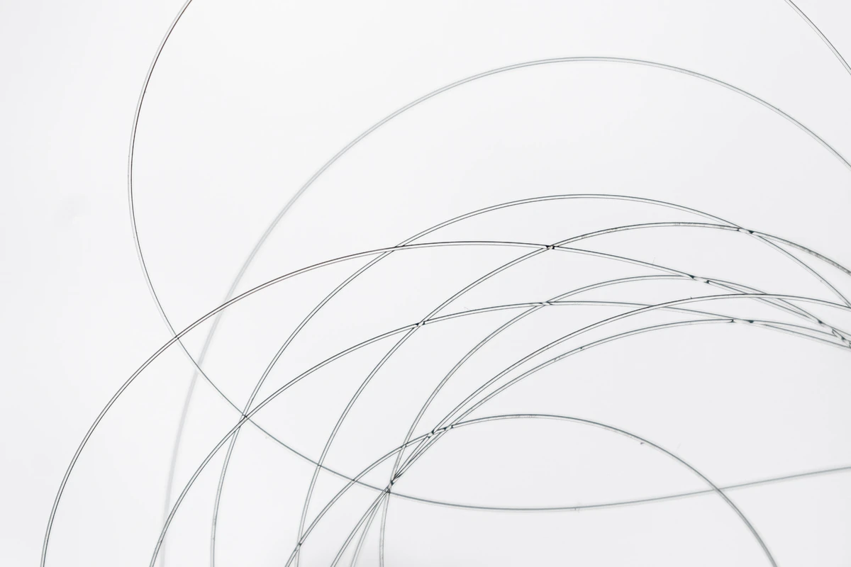 A fibre-optic cable.