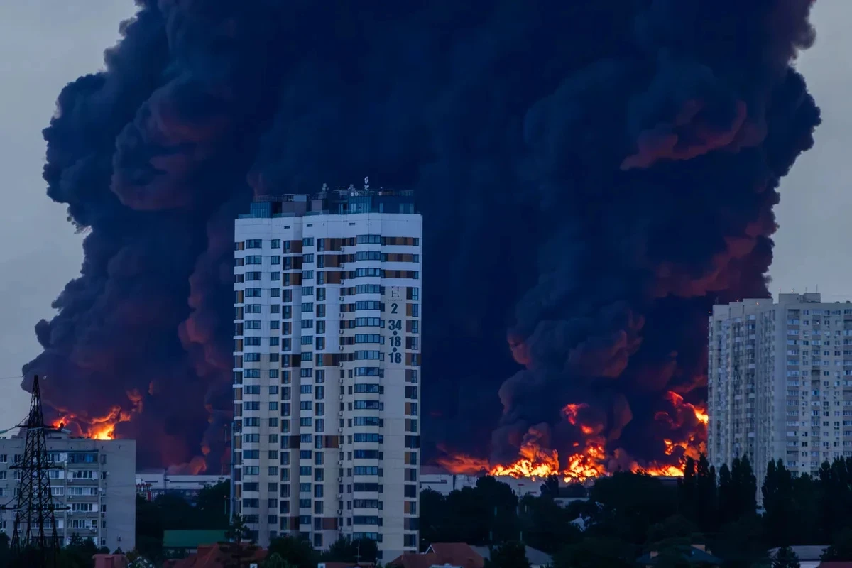Krasnodar after the strike on the Wildberries warehouse, 22 July 2026