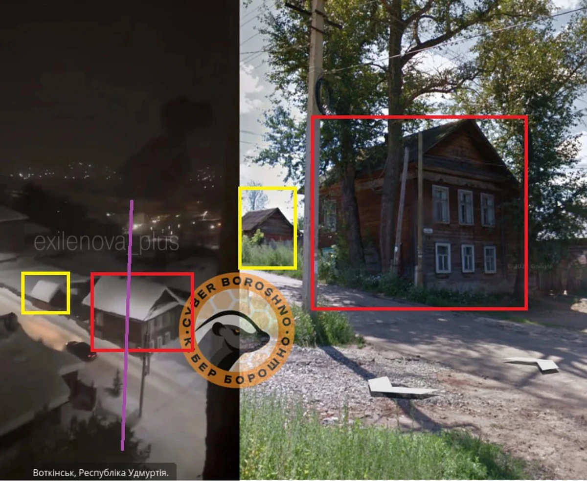 OSINT analysts from CyberBoroshno identified the location of the Ukrainian missile strike.