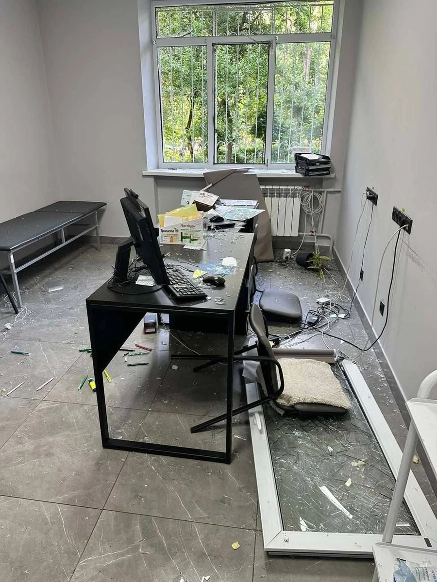 The aftermath of the Russian attack