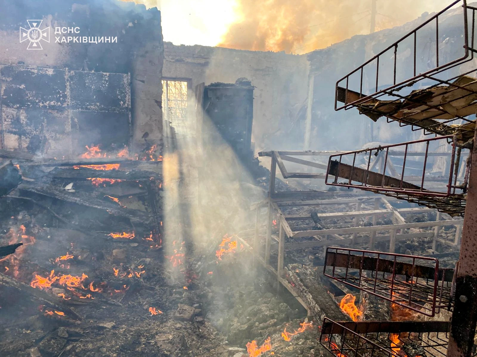 The aftermath of the attack.