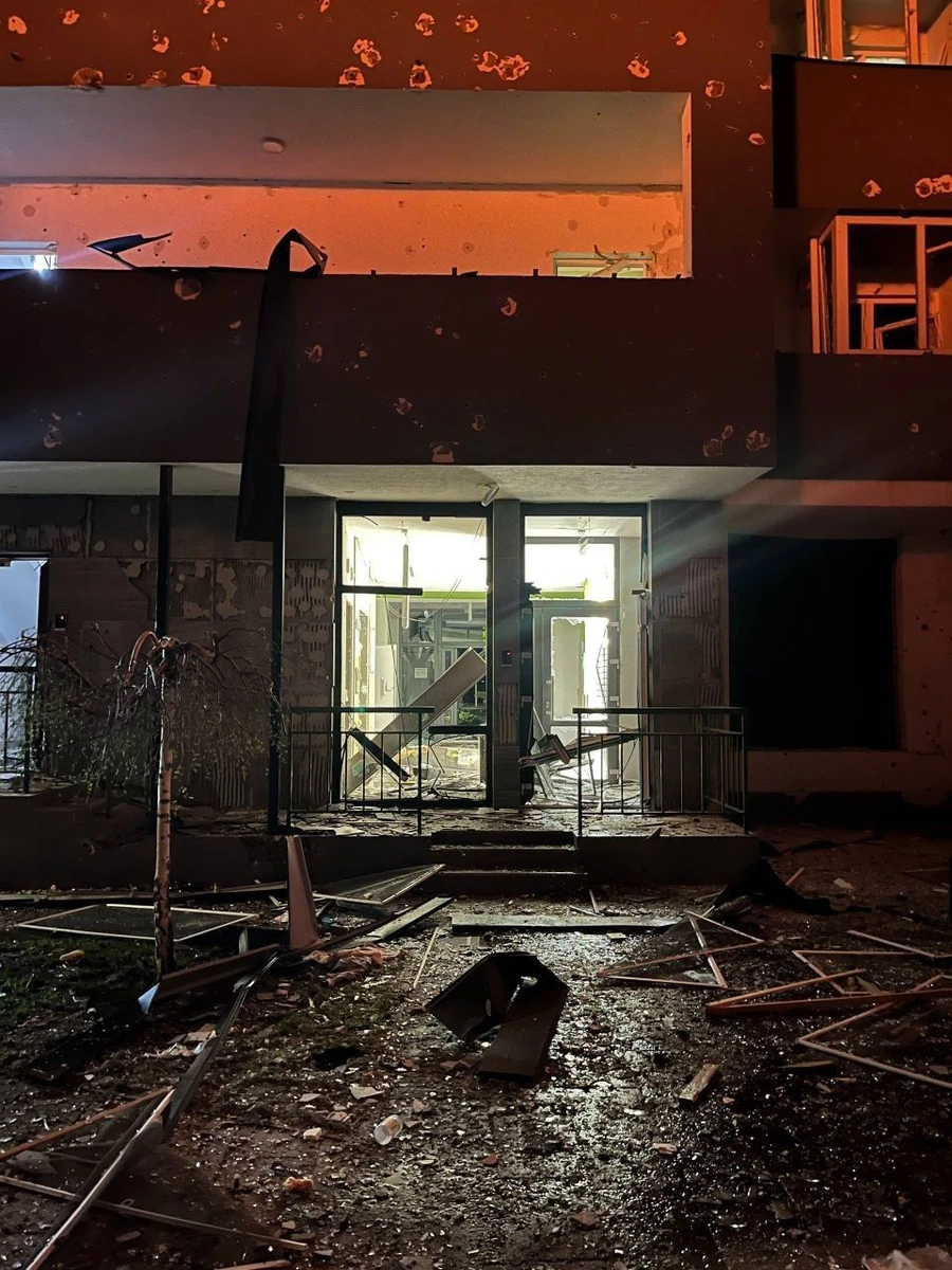 The aftermath of the attack.