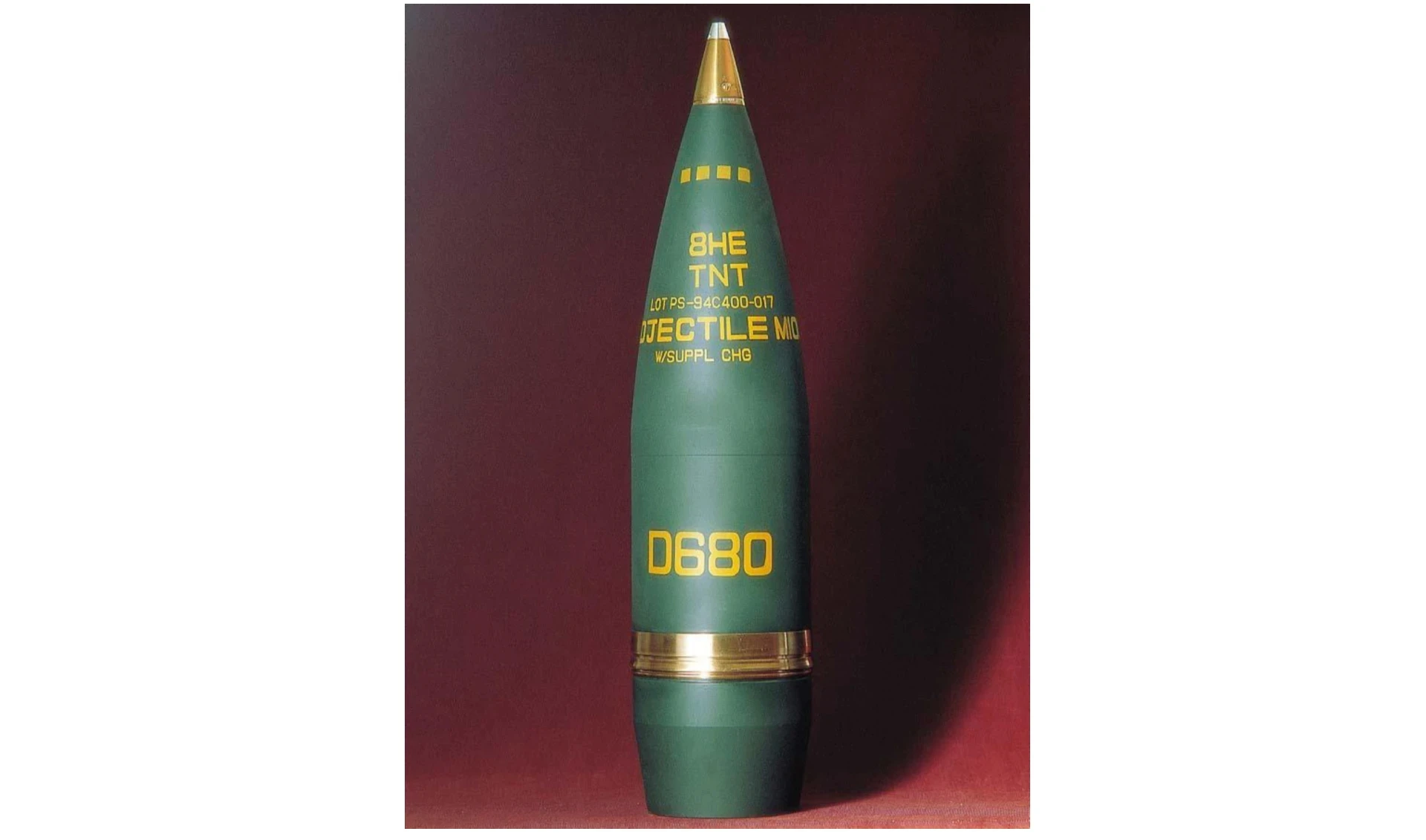 An M106 203mm projectile