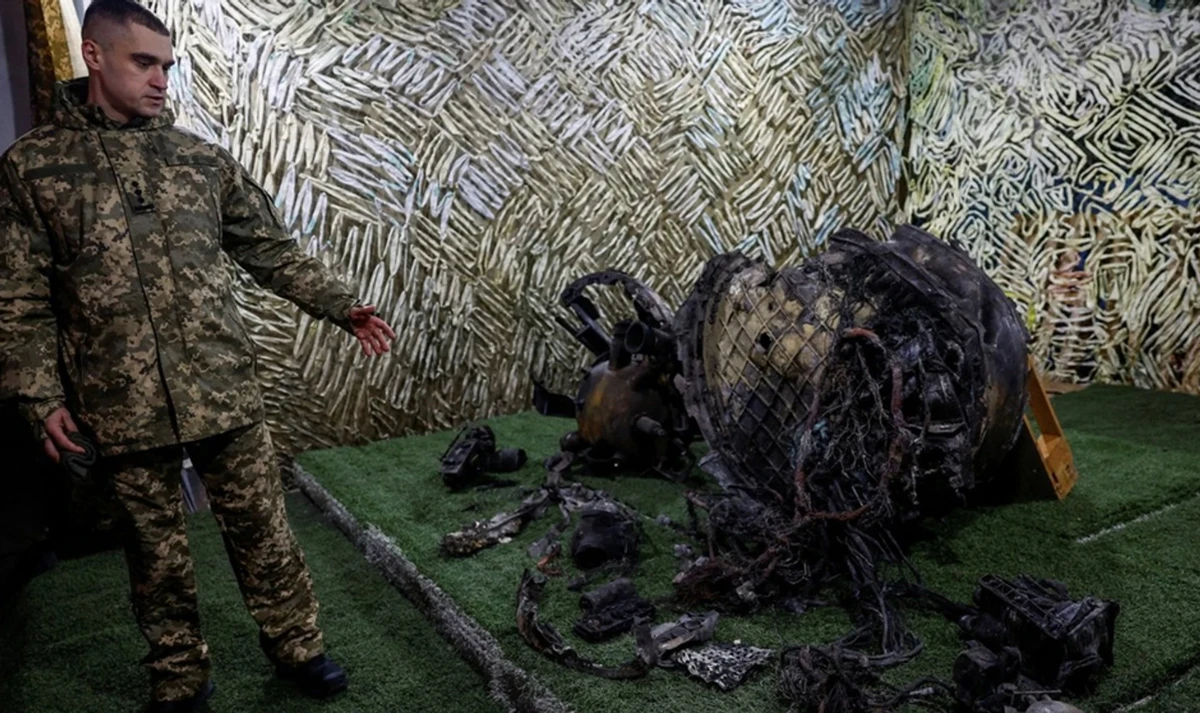 Debris from an Oreshnik missile.