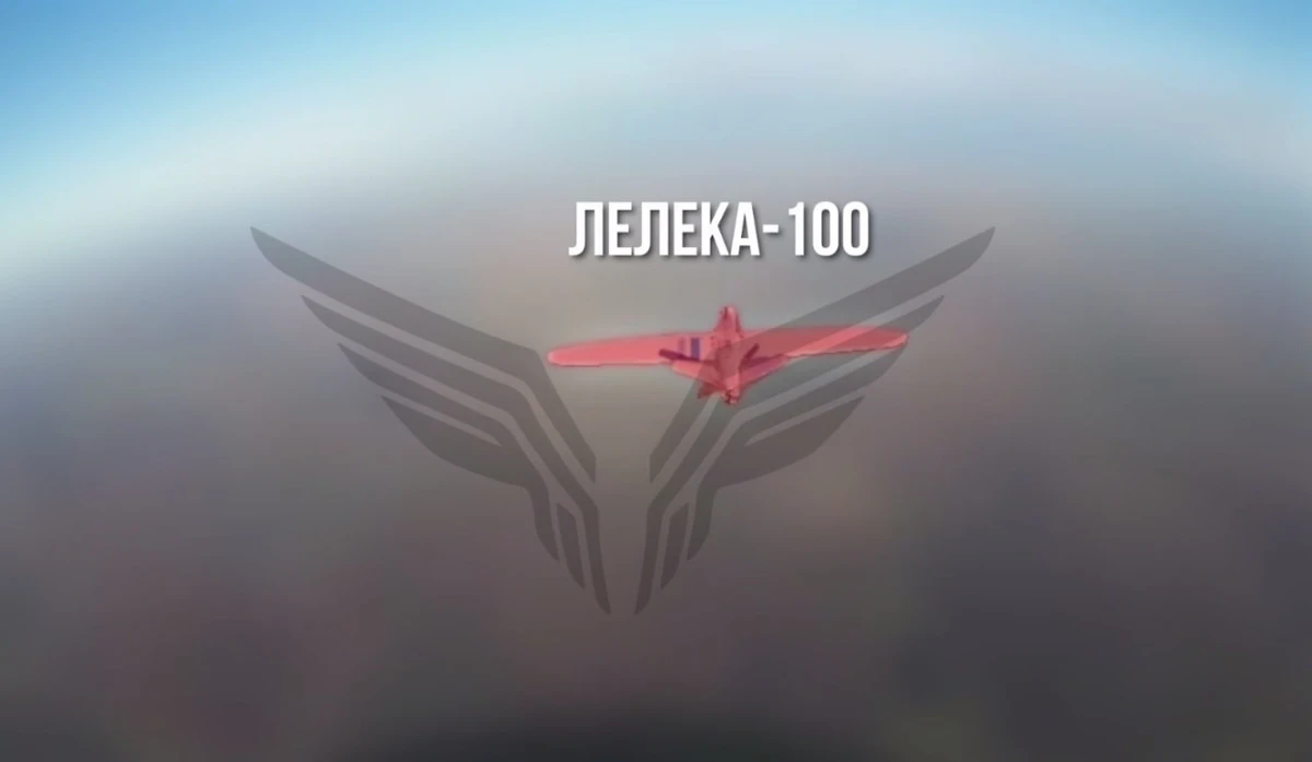 O drone Leleka-100 (Stork-100) pelas lentes de um drone russo