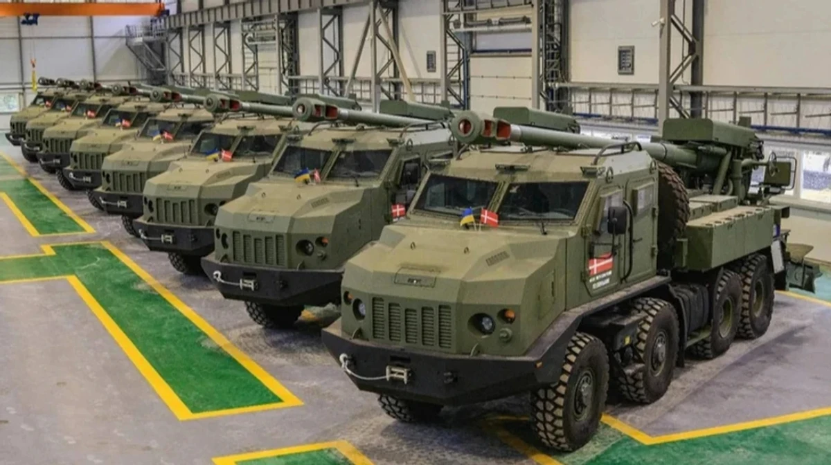 Bohdana self‑propelled artillery systems, supplied under the Danish model