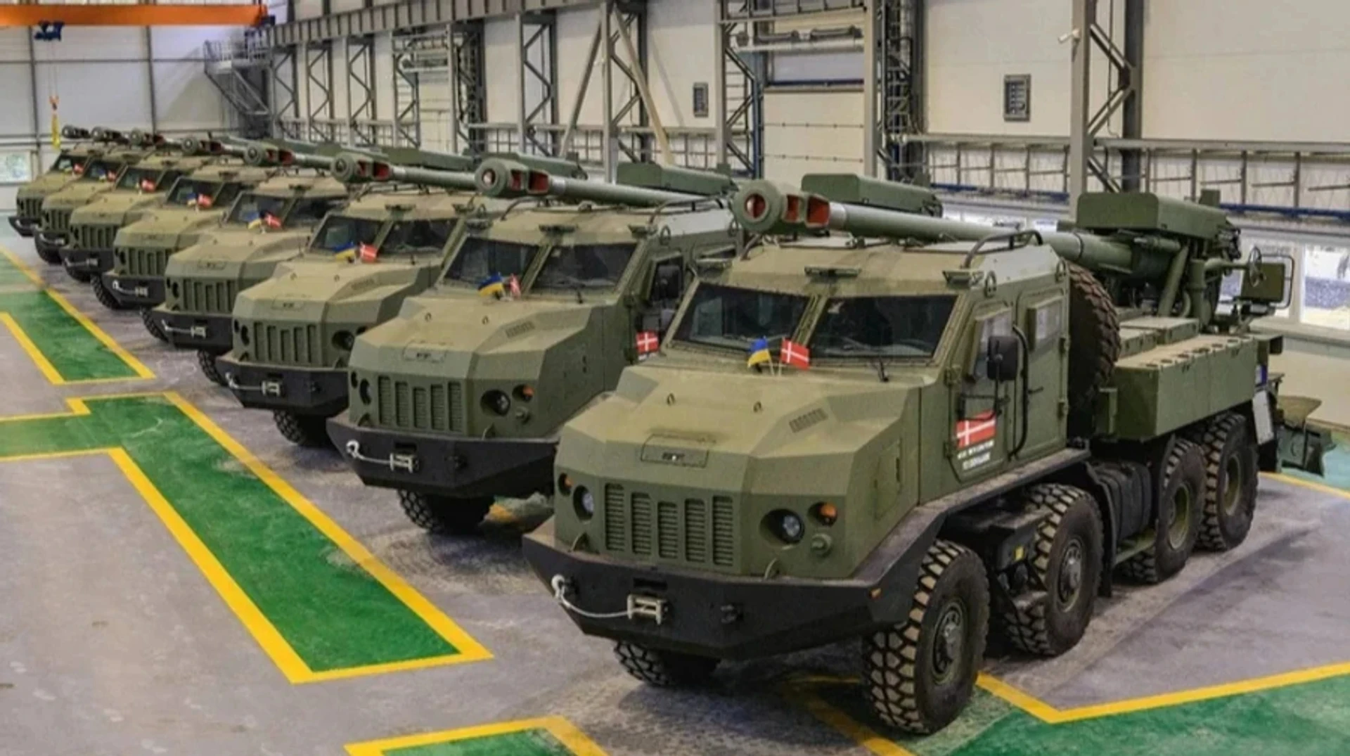 Bohdana self‑propelled artillery systems, supplied under the Danish model