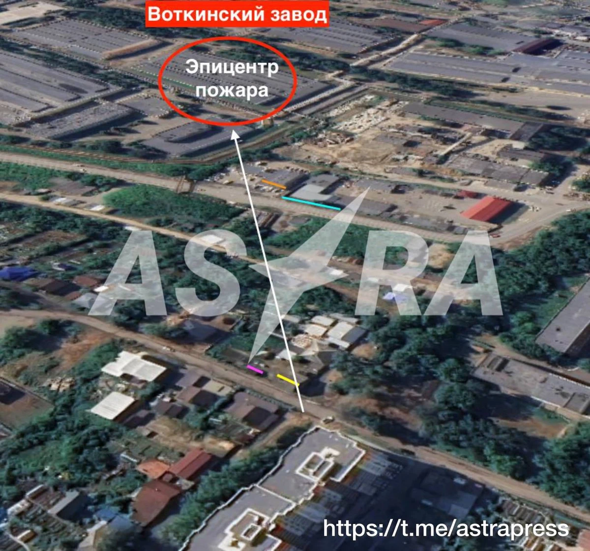 The epicentre of the blaze