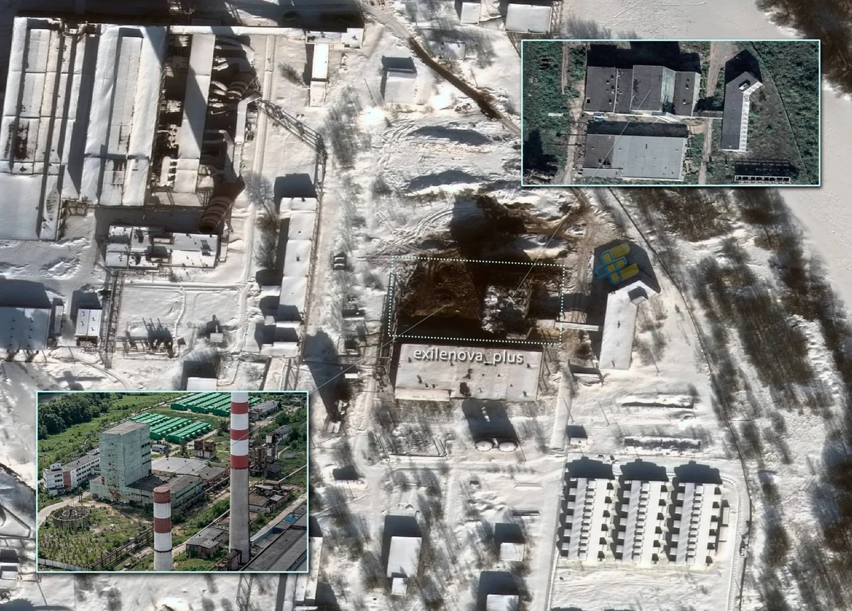 Aftermath of the strike on the thermal power plant in Russia’s Dorogobuzh.