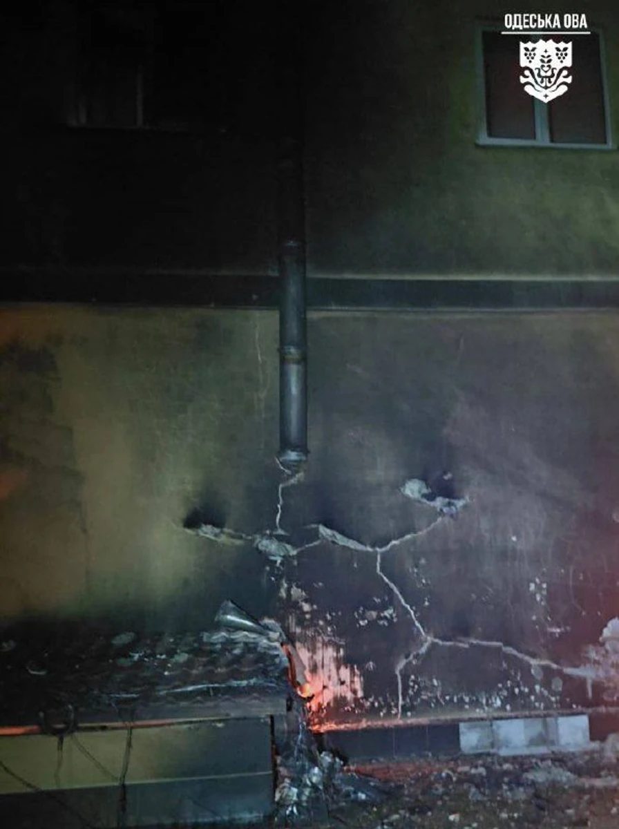 Наслідки російського удару по Одещині вночі 19 січня. Фото Одеської ОВА