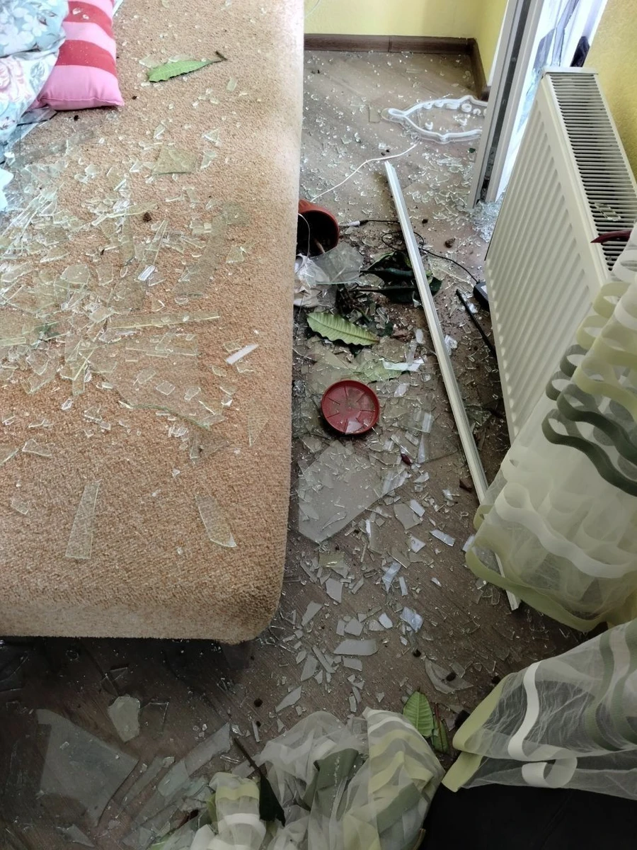 The aftermath of the attack.