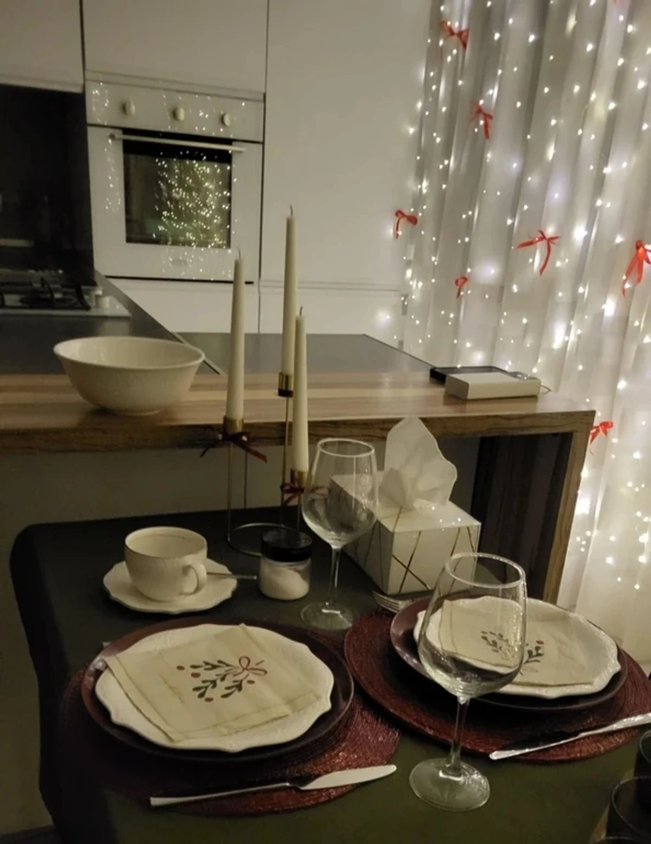 This is what the flat looked like before the Russian missile struck