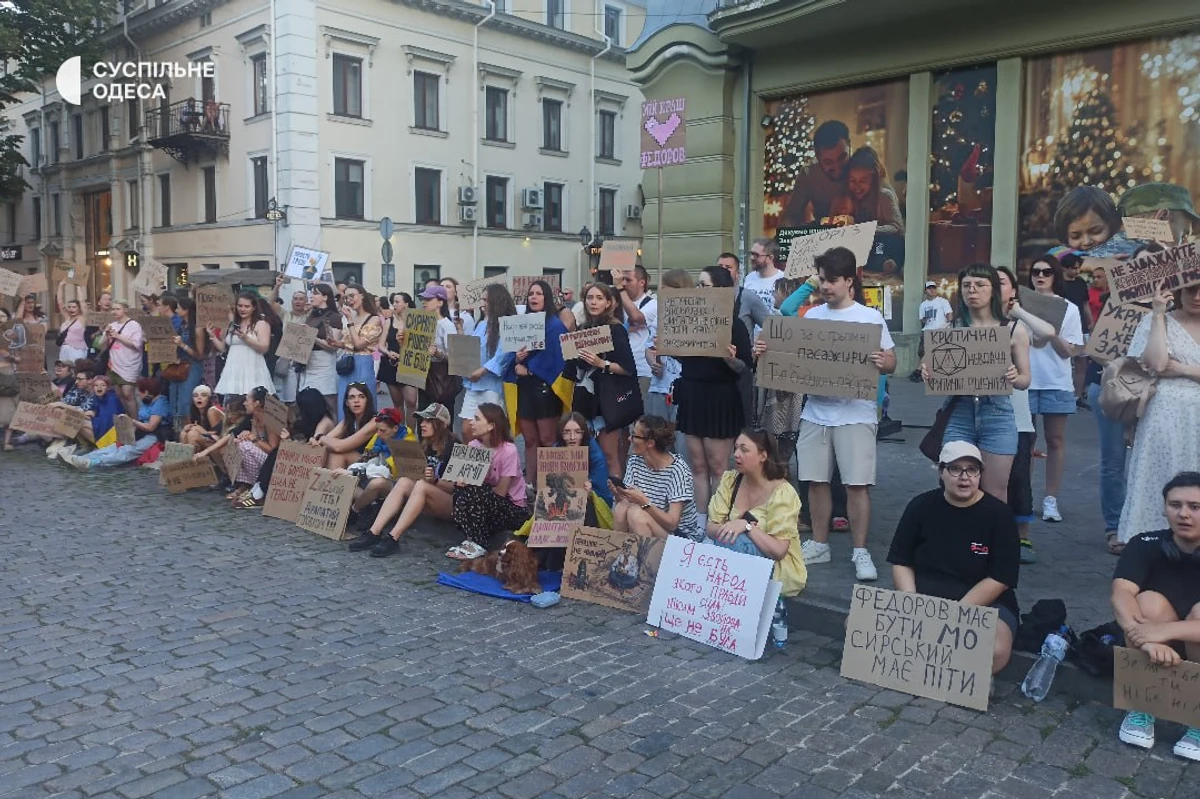 Митинг в Одессе, фото: Суспильне