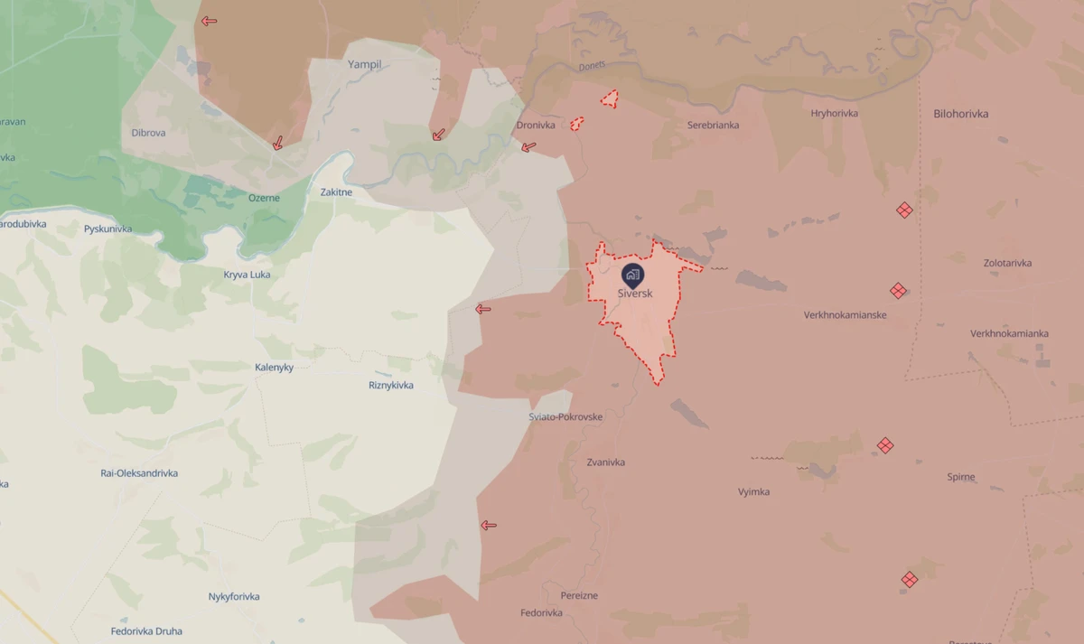 The situation in Siversk.