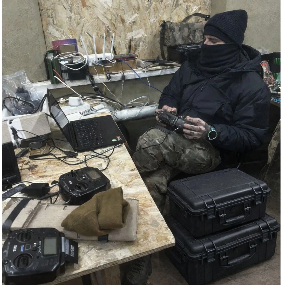 Drone operator of the Boryviter UAV battalion.