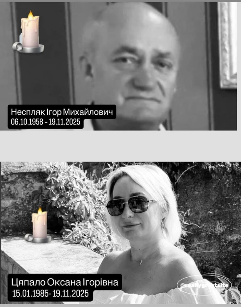 Volodymyr's father-in-law and his wife's sister were killed.