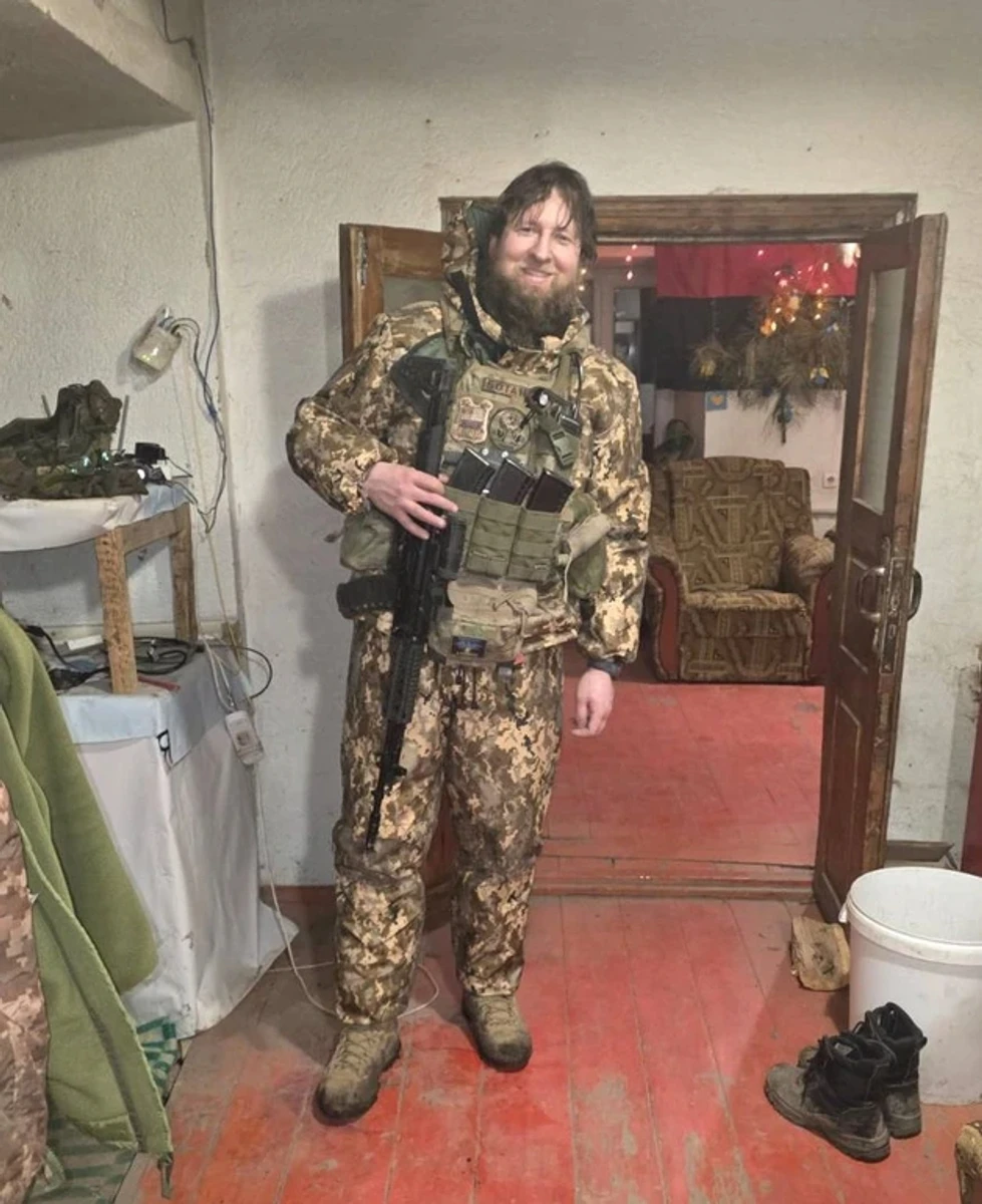 Oleksii immediately after leaving his combat position.