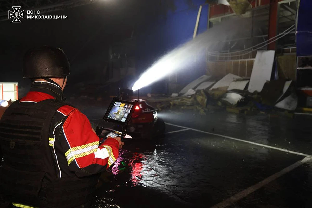 Firefighter working