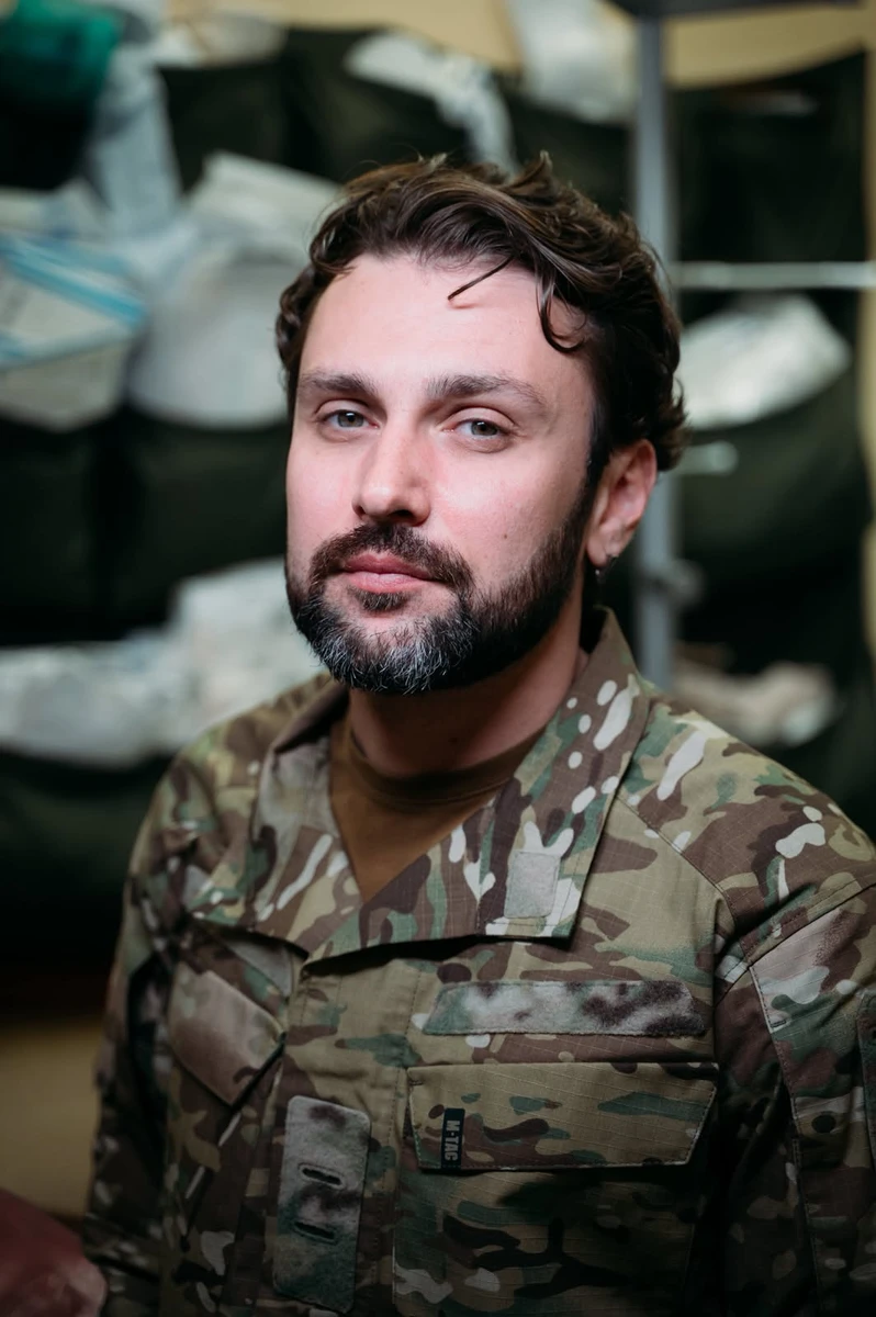 Dmytro Hetmanov, 37, serves with the 4th Medical Battalion