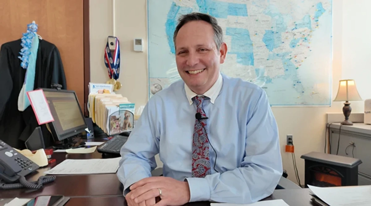 Luca Passarelli, principal of the middle school Arsenii attends