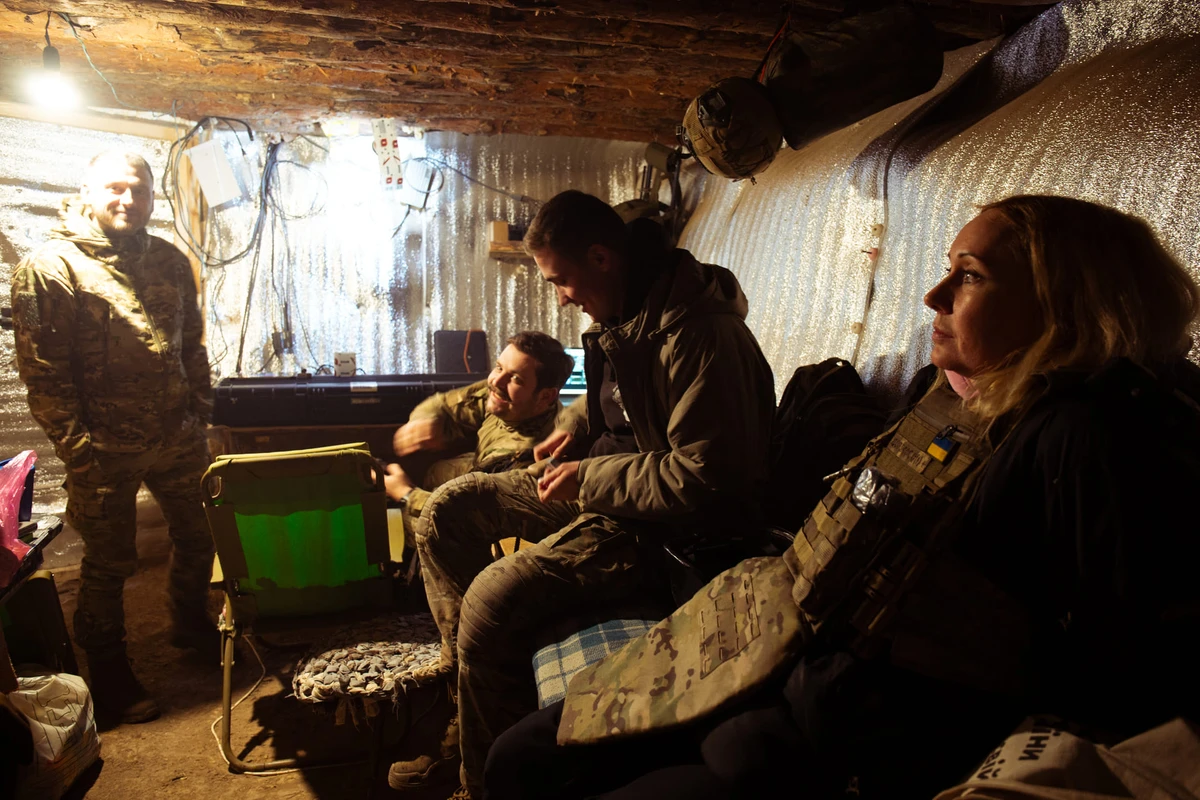 The Krylo UAV crew in their dugout