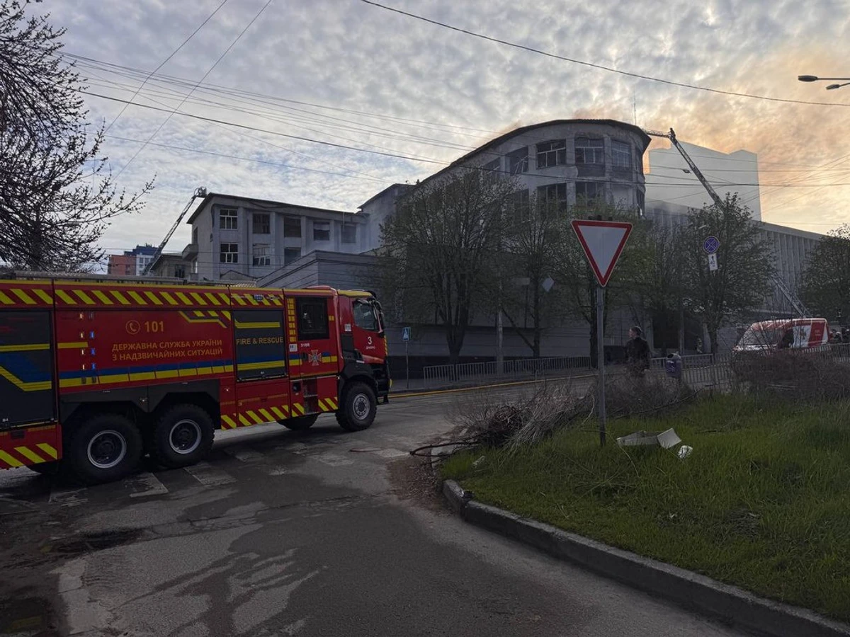 The aftermath of the Russian attack.