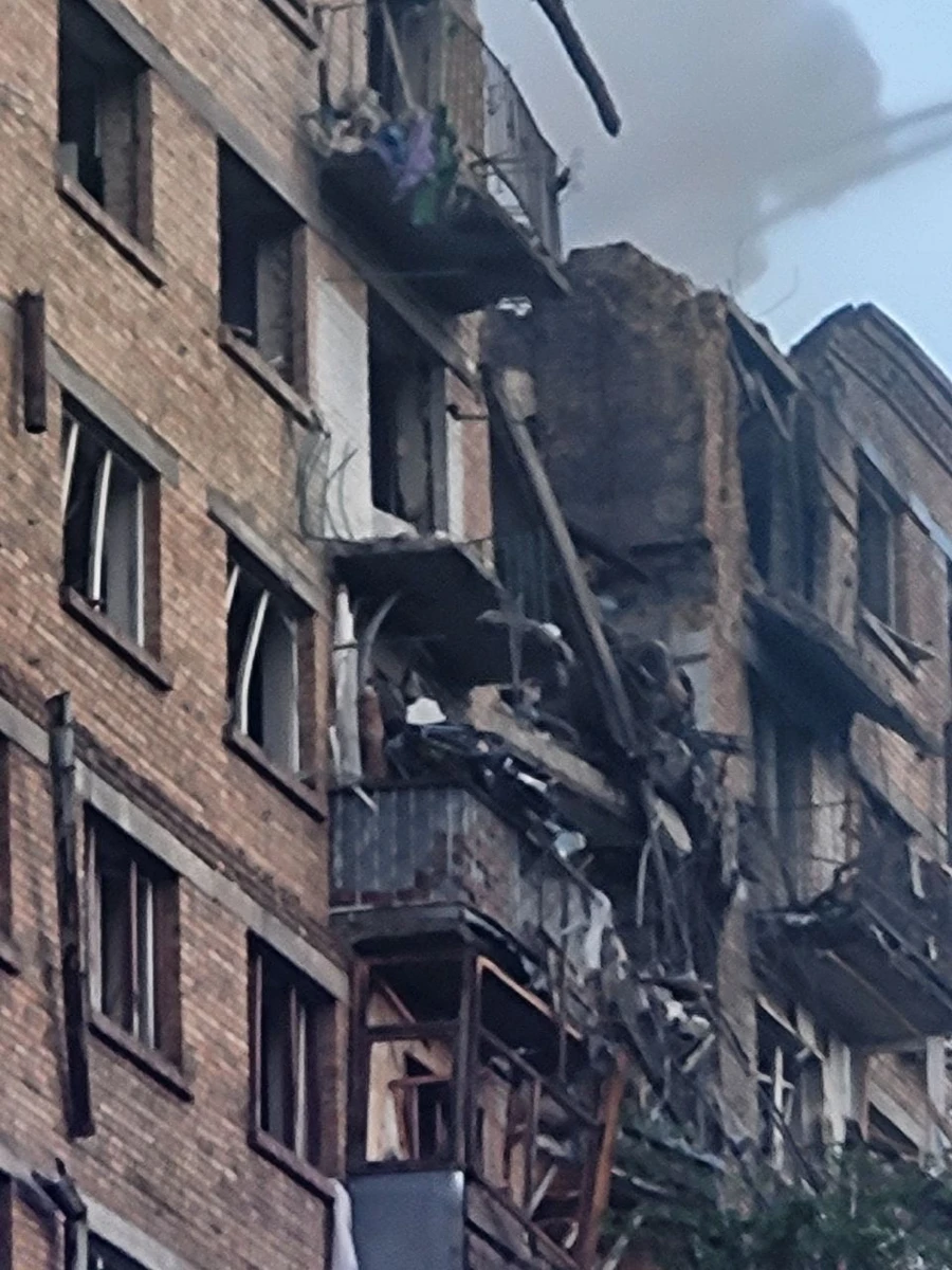 The aftermath of the Russian attack
