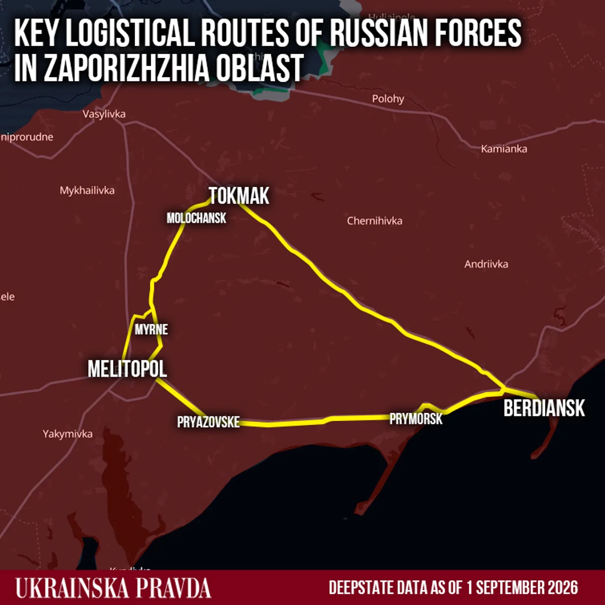 The key logistics routes of the Russian forces in Zaporizhzhia Oblast were under attack in Phalanx's third mission