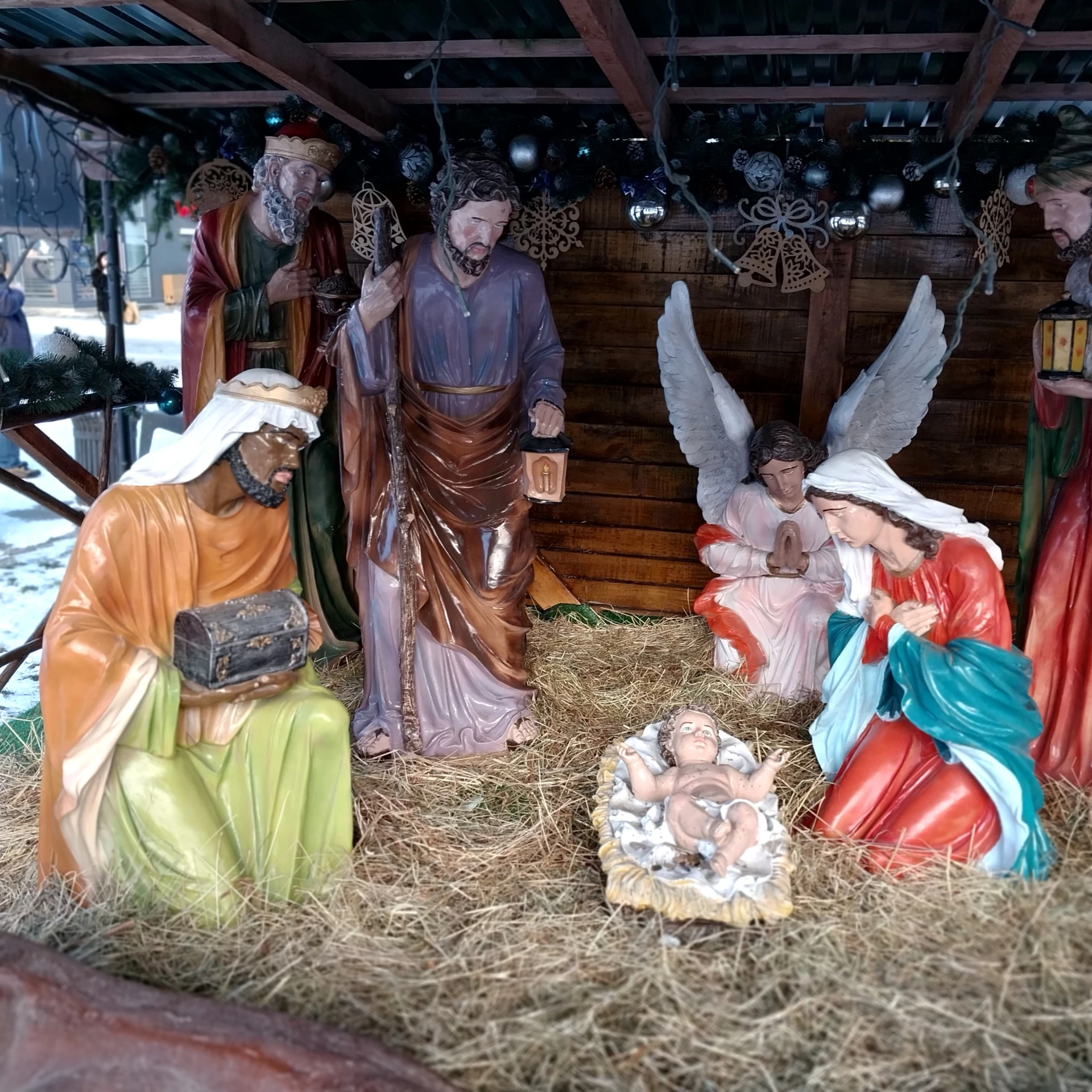 Вертеп на площади героев УПА в Бурштыне