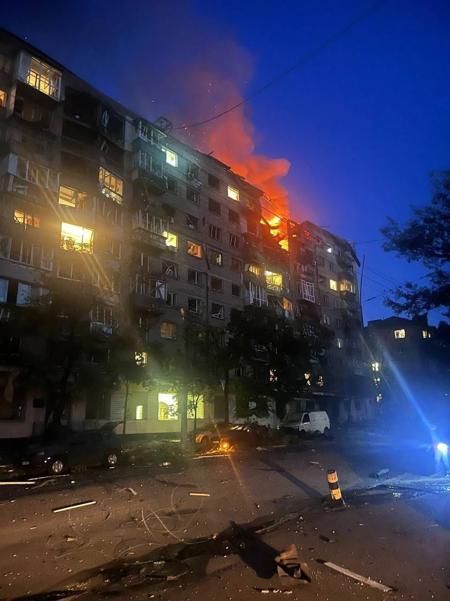 The aftermath of the Russian attack