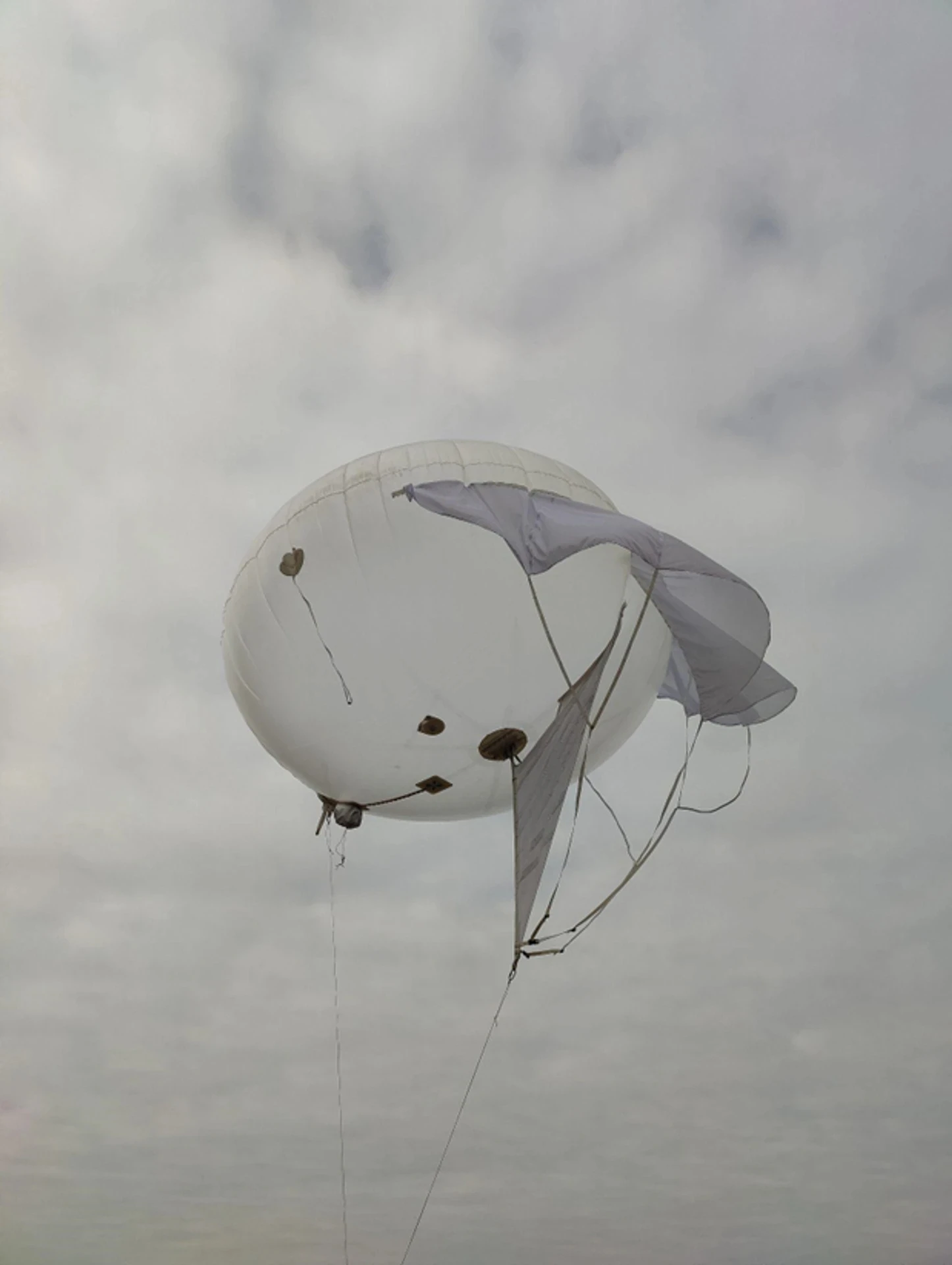 An Aerobavovna aerostat deployed in the air