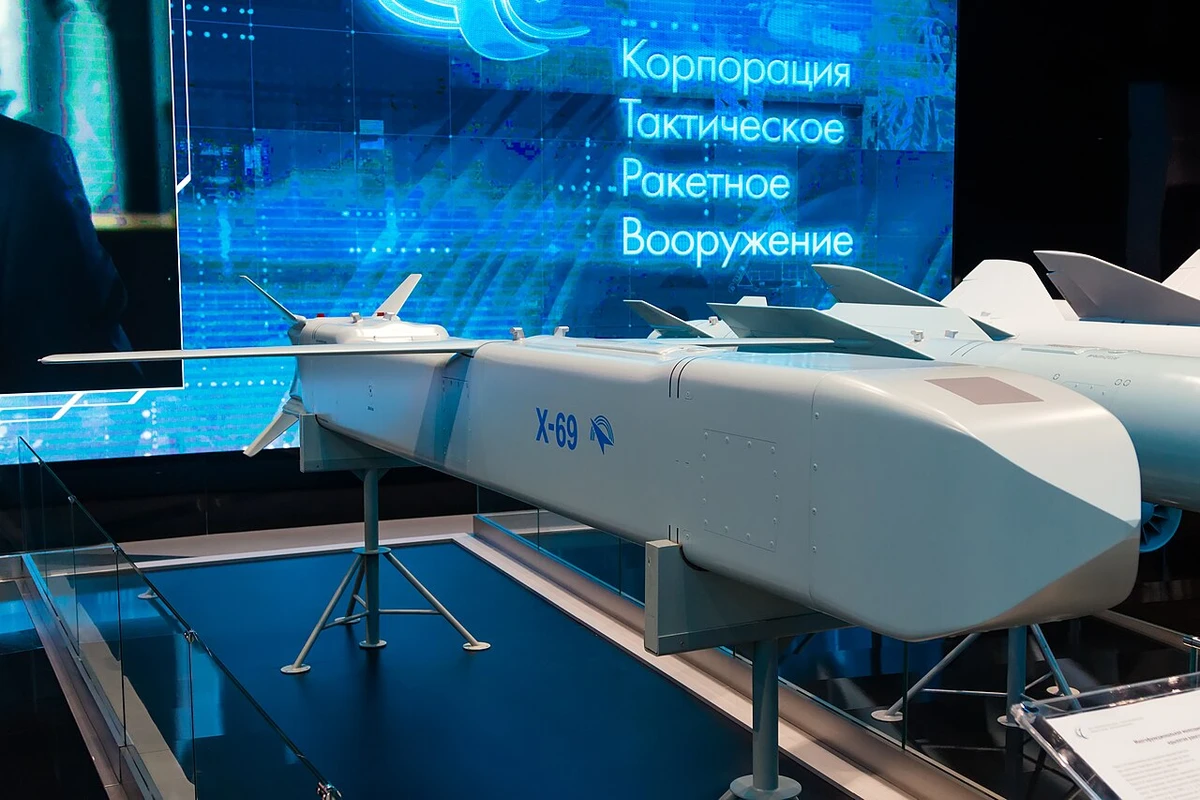 The Russian Kh-69 cruise missile at the Army-2022 exhibition.