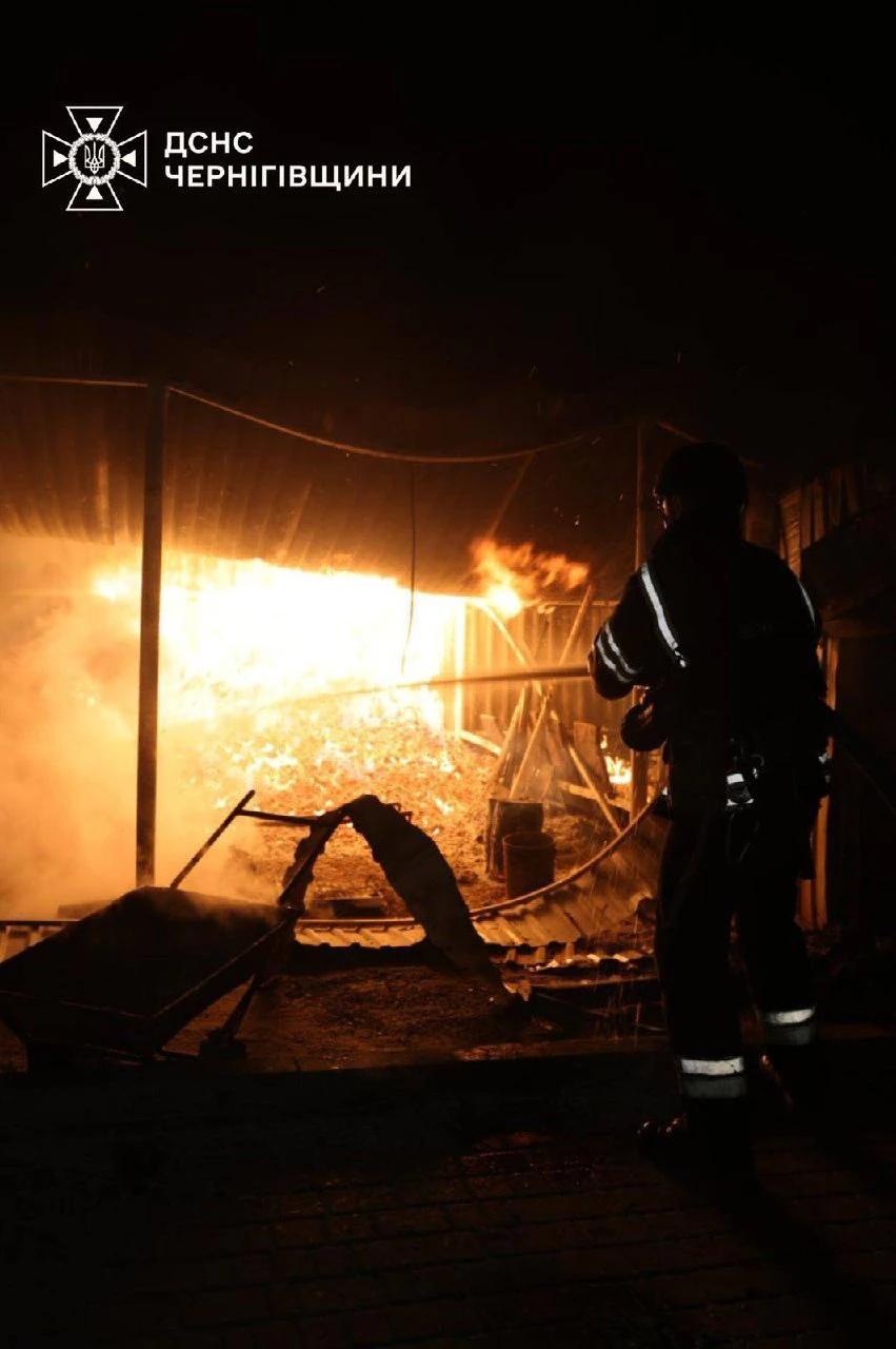 Firefighter extinguishing fire