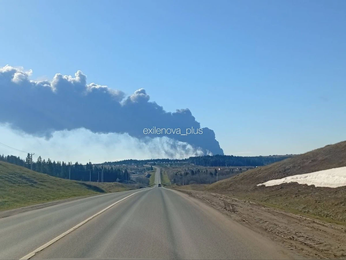 Пермь утром 30 апреля. Фото из Telegram-канала Exilenova+