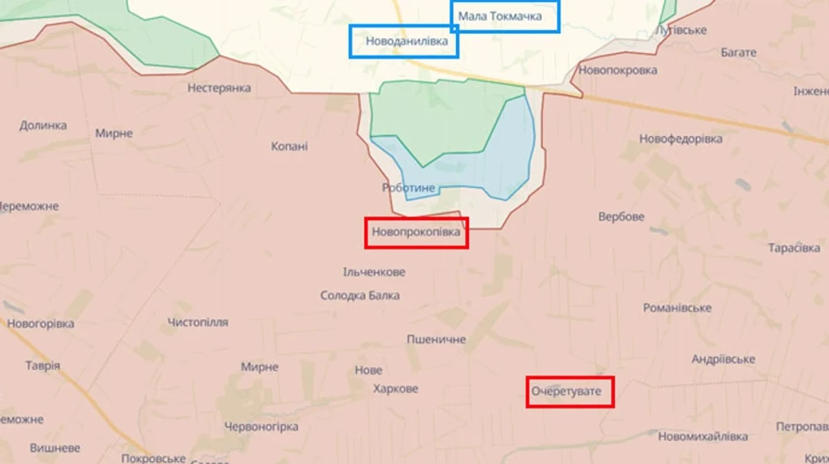 Так выглядела расстановка сил после освобождения села Работино