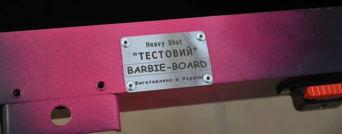 Test frame of the Heavy Shot Barbie-board drone